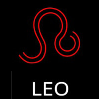 Leo Icon Neon Skilt