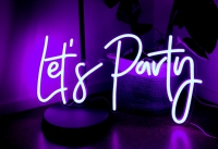 Lets Party Neon Skilt