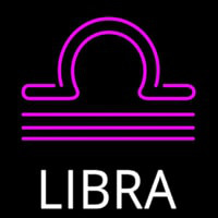 Libra Icon Neon Skilt