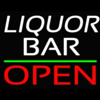 Liquor Bar Open 1 Neon Skilt