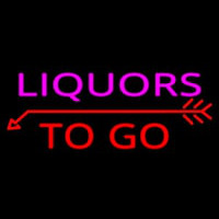 Liquors To Go Neon Skilt