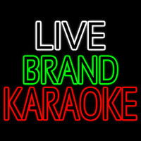 Live Band Karaoke Neon Skilt