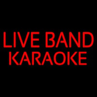 Live Band Karaoke Neon Skilt