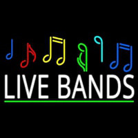 Live Bands Block 2 Neon Skilt