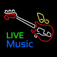 Live Green Music Blue 2 Neon Skilt