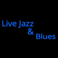 Live Jazz And Blues Neon Skilt