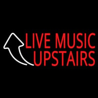 Live Music Upstairs 1 Neon Skilt