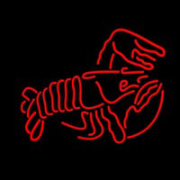 Lobster Logo Red 1 Neon Skilt