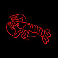 Lobster Logo Red Neon Skilt