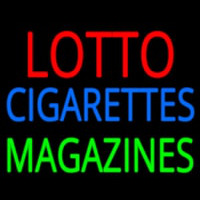 Lotto Cigarettes Magazines Neon Skilt