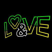 Love And Logo Neon Skilt