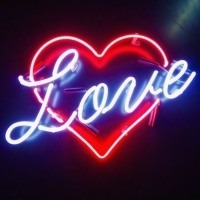 Love Heart Neon Skilt