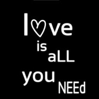Love Is All You Neon Skilt