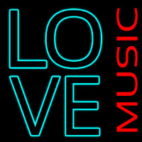 Love Music Neon Skilt