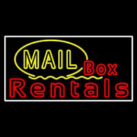 Mail Block Bo  Rentals Neon Skilt