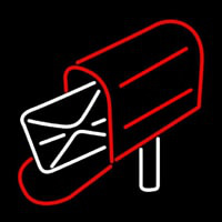Mailbo  Red Logo Neon Skilt