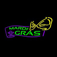 Mardi Grass Logo Neon Skilt