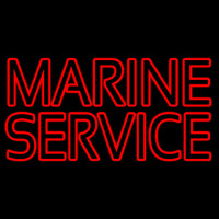 Marine Service Neon Skilt