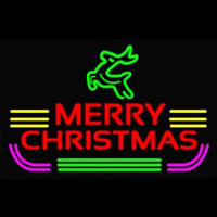 Marry Christmas Logo Neon Skilt