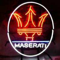 Maserati European Auto Øl Bar Neon Skilt