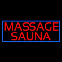 Massage Sauna Neon Skilt