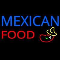 Me ican Food Logo Neon Skilt