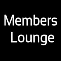 Members Lounge Neon Skilt