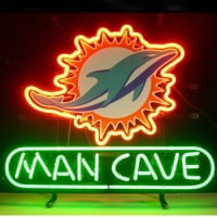 Miami Dolphin Man Cave Butik Åben Neon Skilt