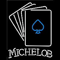 Michelob Cards Beer Sign Neon Skilt