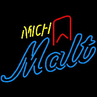 Michelob Mich Malt Red Ribbon Beer Sign Neon Skilt