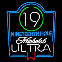 Michelob Ultra 19th Hole Beer Sign Neon Skilt