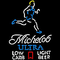 Michelob Ultra Light Low Carb Jogger Beer Sign Neon Skilt