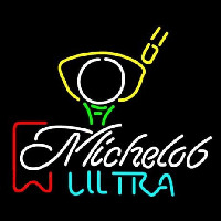 Michelob Ultra Red Ribbon PGA Golf Neon Skilt