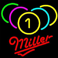 Miller Billiards Rack Pool Neon Skilt