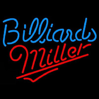 Miller Billiards Te t Pool Beer Sign Neon Skilt