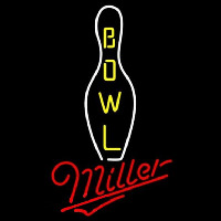 Miller Bowling Beer Sign Neon Skilt