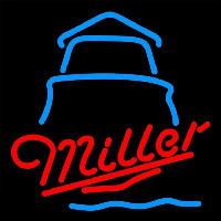 Miller Day Lighthouse Beer Sign Neon Skilt