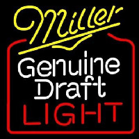 Miller Genuine Draft Golden Gate Bridge Wide Neon Skilt