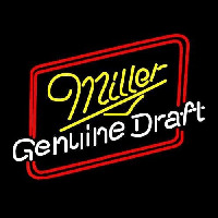 Miller Genuine Draft Hollywood Beer Sign Neon Skilt