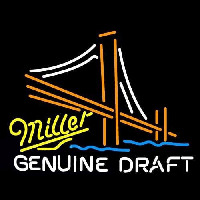 Miller Golden Gate Bridge Beer Sign Neon Skilt