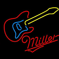 Miller Guitar Neon Skilt