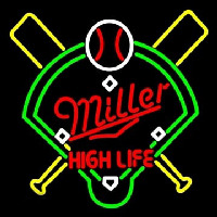 Miller High Life Baseball Neon Skilt