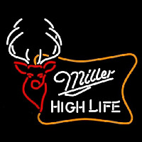 Miller High Life Buck Neon Skilt