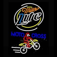 Miller Light Motocross Neon Skilt