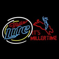 Miller Lite Bullrider Neon Skilt