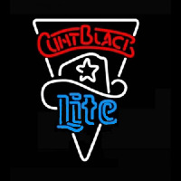 Miller Lite Clint Black Star Neon Skilt