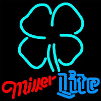 Miller Lite Clover Beer Sign Neon Skilt
