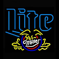 Miller Lite Eagle Cresent Neon Skilt