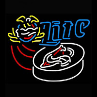 Miller Lite Hockey Neon Skilt