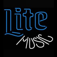 Miller Lite Music Neon Skilt